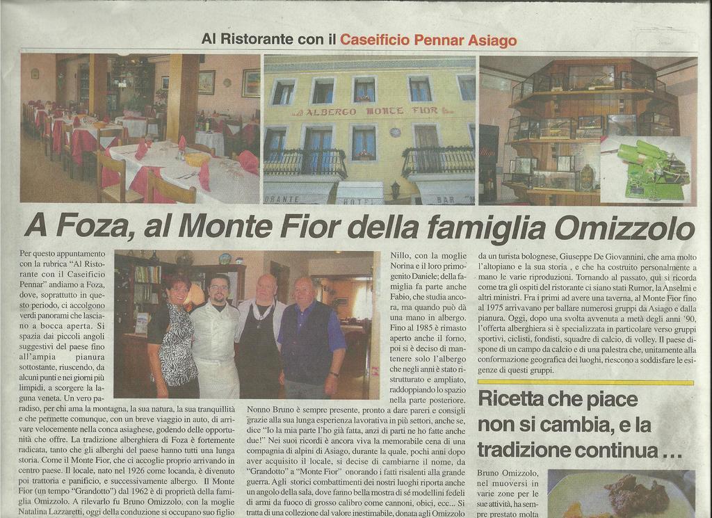 Hotel Monte Fior Foza المظهر الخارجي الصورة